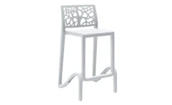 Teti sgabello in polipropilene bianco