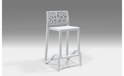 Teti sgabello in polipropilene bianco