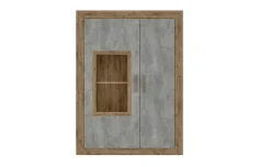Tolosa madia 2 ante color ribec cognac e beton oxid