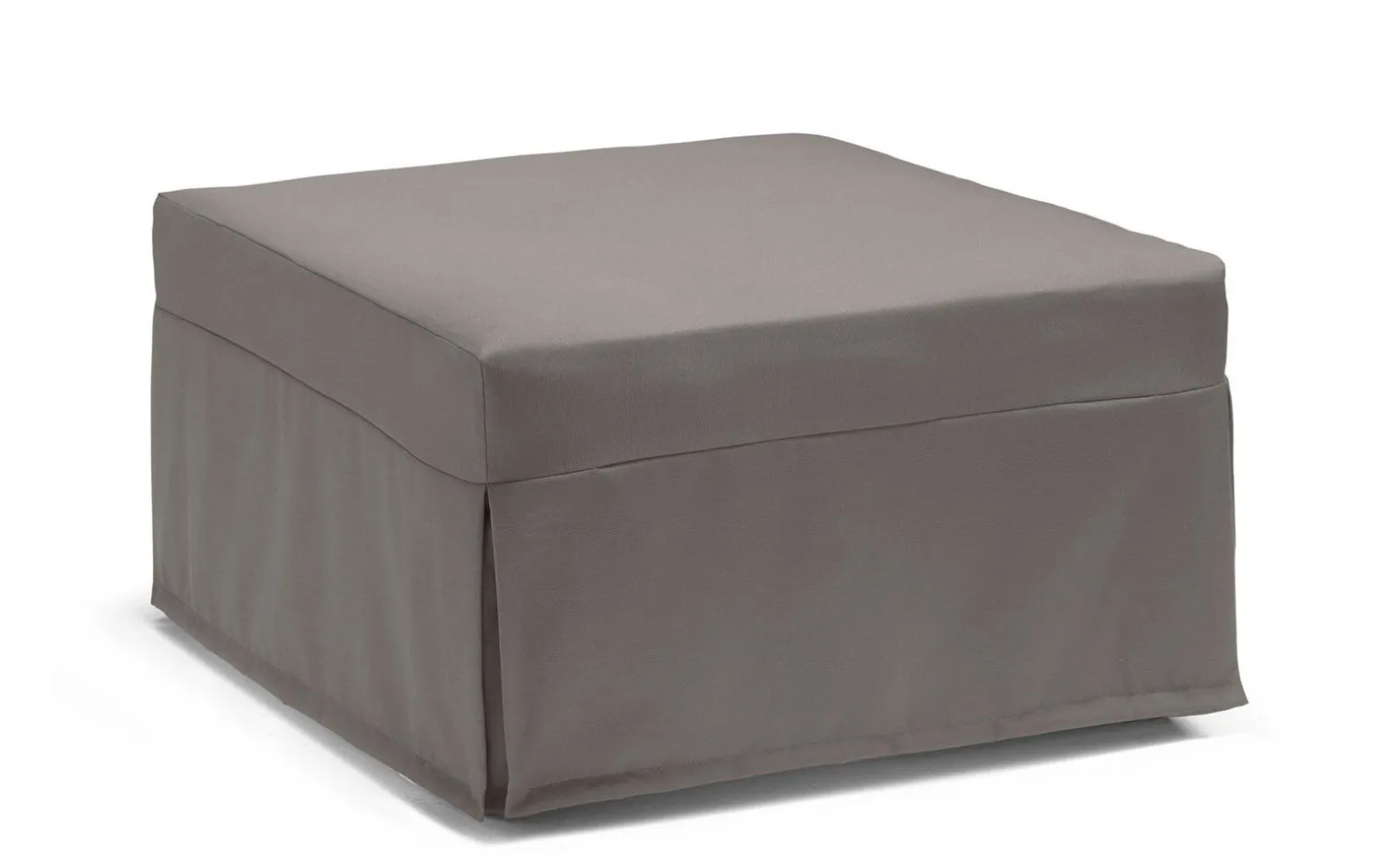 Tom pouf letto in tessuto tortora