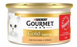 Tortini Gourmet Gold, Tacchino e Spinaci 85gr