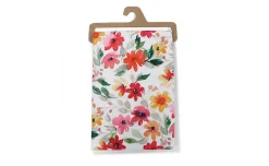 Tovaglia fiori rossi antimacchia