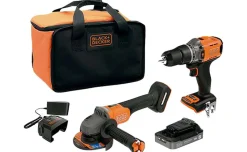 Trapano avvitatore con percussione e smerigliatrice