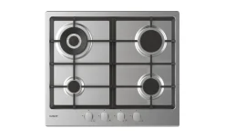 Trittico 60cm Gas Ghisa + Forno Nero + Frigorifero Candy