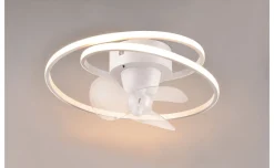 Umea plafoniera LED con ventilatore bianca Ø50cm