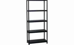 Universal scaffale 5 ripiani nero h180 cm