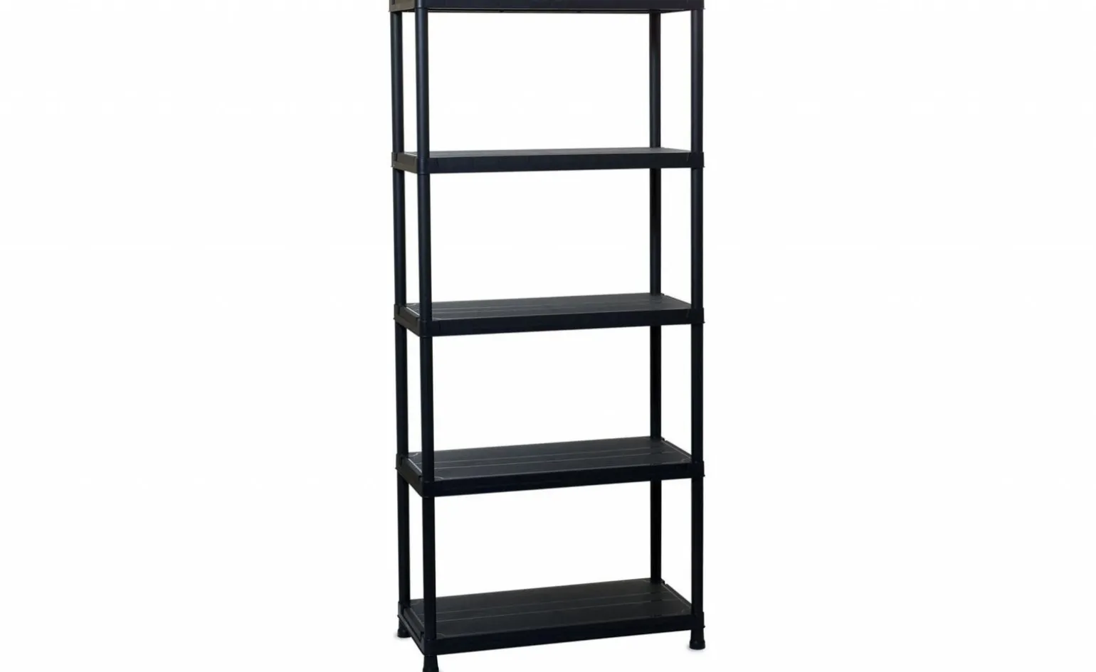 Universal scaffale 5 ripiani nero h180 cm