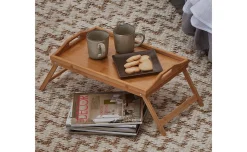 Vassoio per colazione in bamboo 50x30 cm