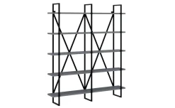 Vela libreria 8 vani grigio cenere