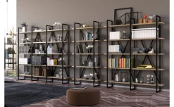 Vela libreria 8 vani rovere