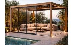 Vetro scorrevole per pergola 4 metri
