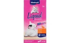 Vitakraft Liquid Snack Gatto con anatra + Beta-Glucans, 6 pezzi x 15 grammi