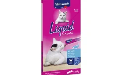Vitakraft Liquid Snack Gatto con Salmone + Omega 3, 6 x 15 grammi
