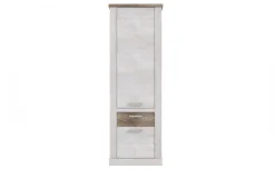 Volterra armadio 2 ante, 1 cassetto in laminato bianco e rovere