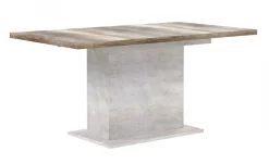Volterra tavolo allungabile in laminato bianco e rovere