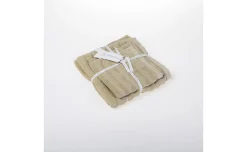 Wave Set 2 Asciugamani Beige 100% Cotone Stone Washed