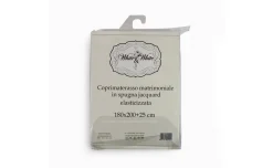 White & White coprimaterasso matrimoniale in spugna Jacquard