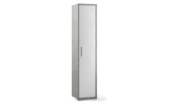 Worl colonna 1 anta ufficio colore cemento/bianco ossido