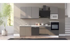 Young cucina completa L300 cm con piano induzione, disponibile in vari colori