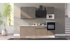 Young cucina completa L270 cm con piano induzione, disponibile in vari colori