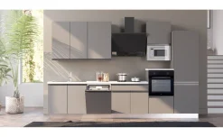 Young cucina completa L360 cm con piano induzione, vari colori